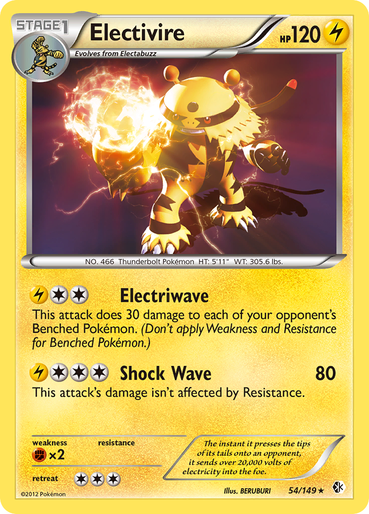 Electivire (54/149) [Black & White: Boundaries Crossed] | Mindsight Gaming