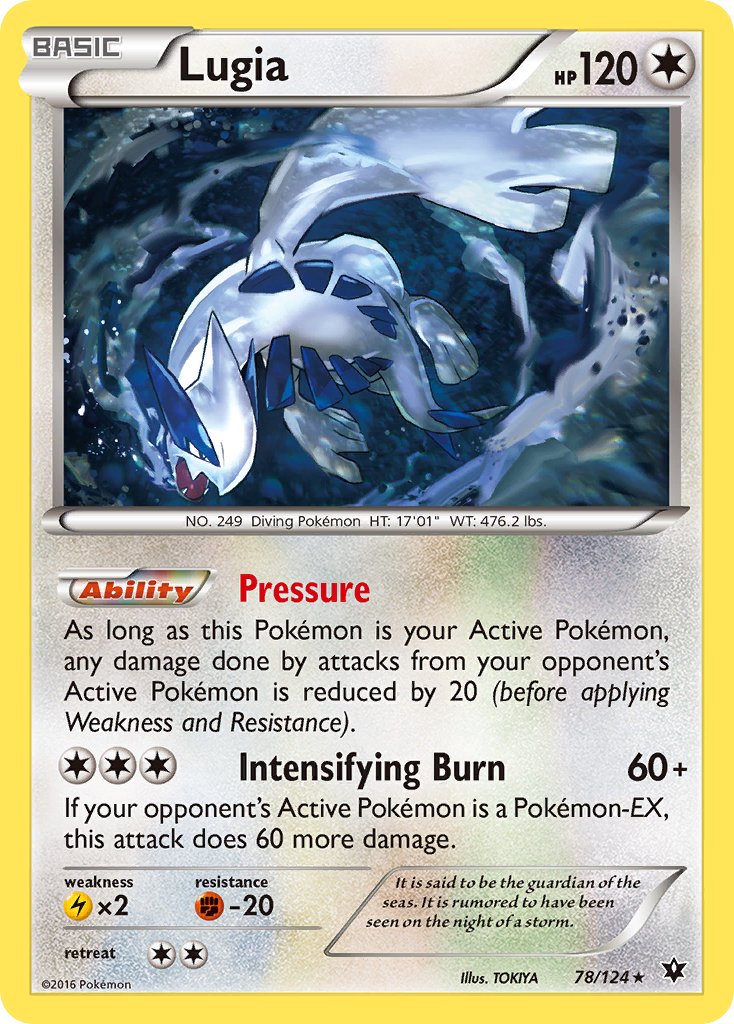 Lugia (78/124) (Theme Deck Exclusive) [XY: Fates Collide] | Mindsight Gaming