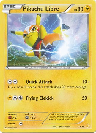 Pikachu Libre (14/30) [XY: Trainer Kit 3 - Pikachu Libre] | Mindsight Gaming