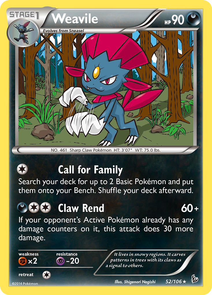 Weavile (52/106) [XY: Flashfire] | Mindsight Gaming