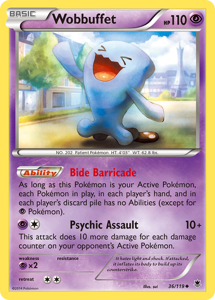 Wobbuffet (36/119) [XY: Phantom Forces] | Mindsight Gaming