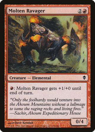 Molten Ravager [Zendikar] | Mindsight Gaming