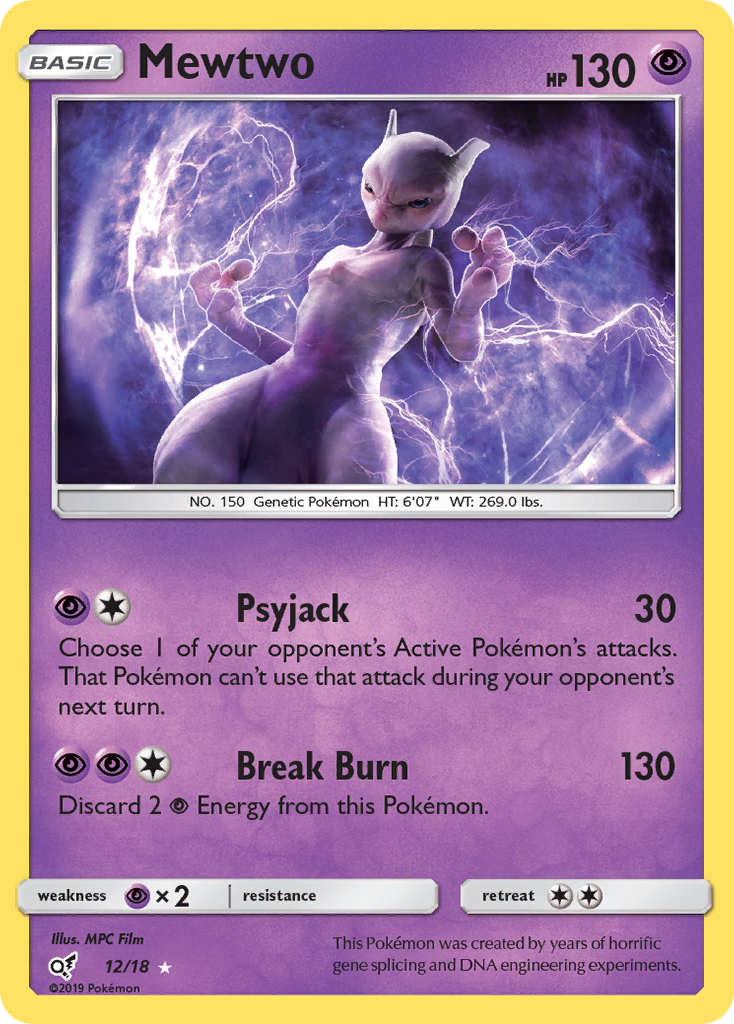 Mewtwo (12/18) [Sun & Moon: Detective Pikachu] | Mindsight Gaming