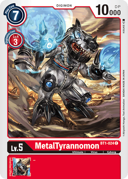 MetalTyrannomon [BT1-024] [Release Special Booster Ver.1.0] | Mindsight Gaming