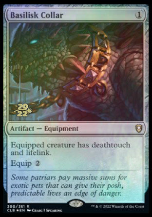 Basilisk Collar [Commander Legends: Battle for Baldur's Gate Prerelease Promos] | Mindsight Gaming