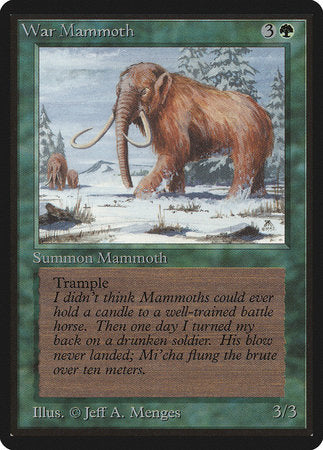 War Mammoth [Limited Edition Beta] | Mindsight Gaming