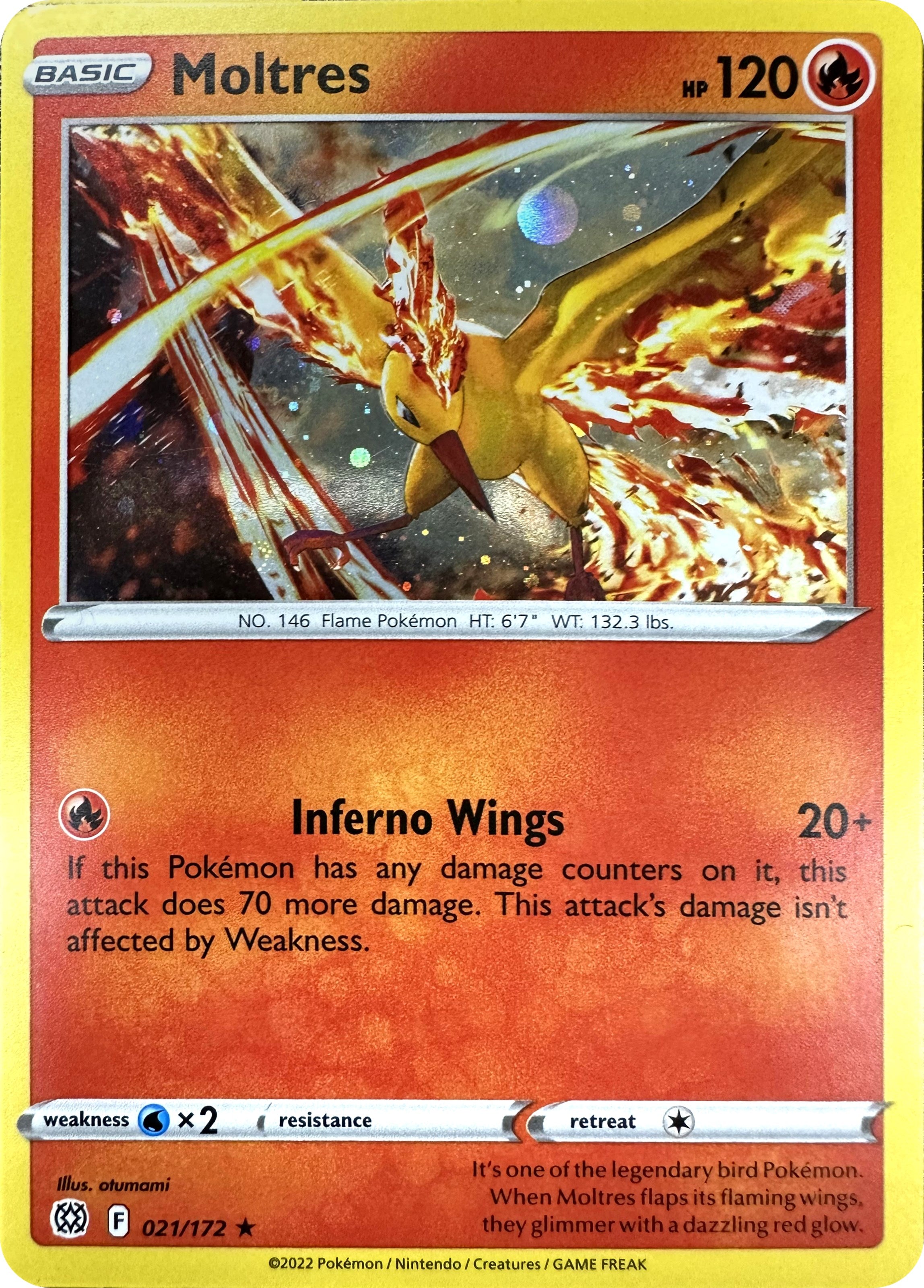 Moltres (021/172) (Cosmos Holo) [Sword & Shield: Brilliant Stars] | Mindsight Gaming