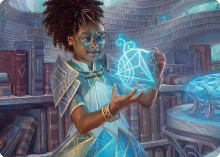 Zimone, Quandrix Prodigy Art Card [Strixhaven: School of Mages Art Series] | Mindsight Gaming