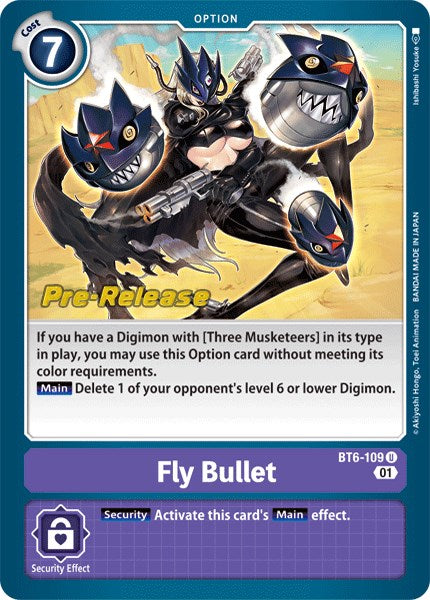 Fly Bullet [BT6-109] [Double Diamond Pre-Release Cards] | Mindsight Gaming