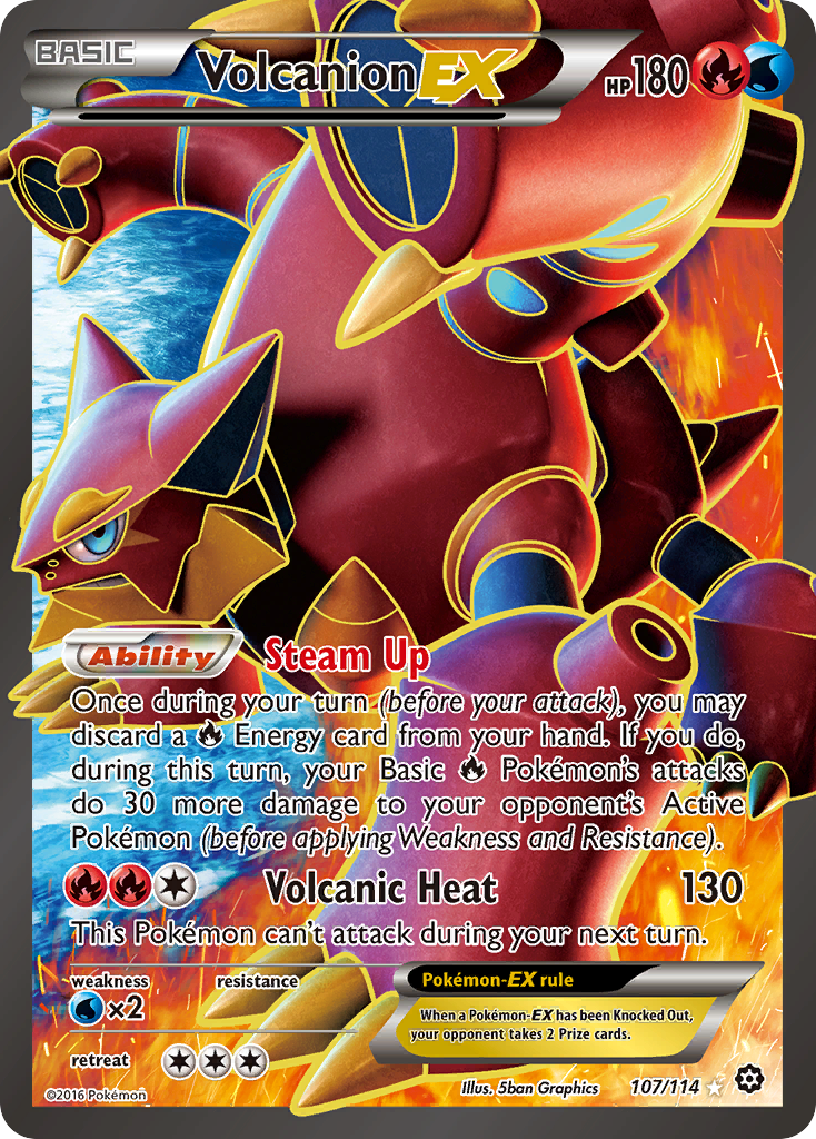 Volcanion EX (107/114) [XY: Steam Siege] | Mindsight Gaming