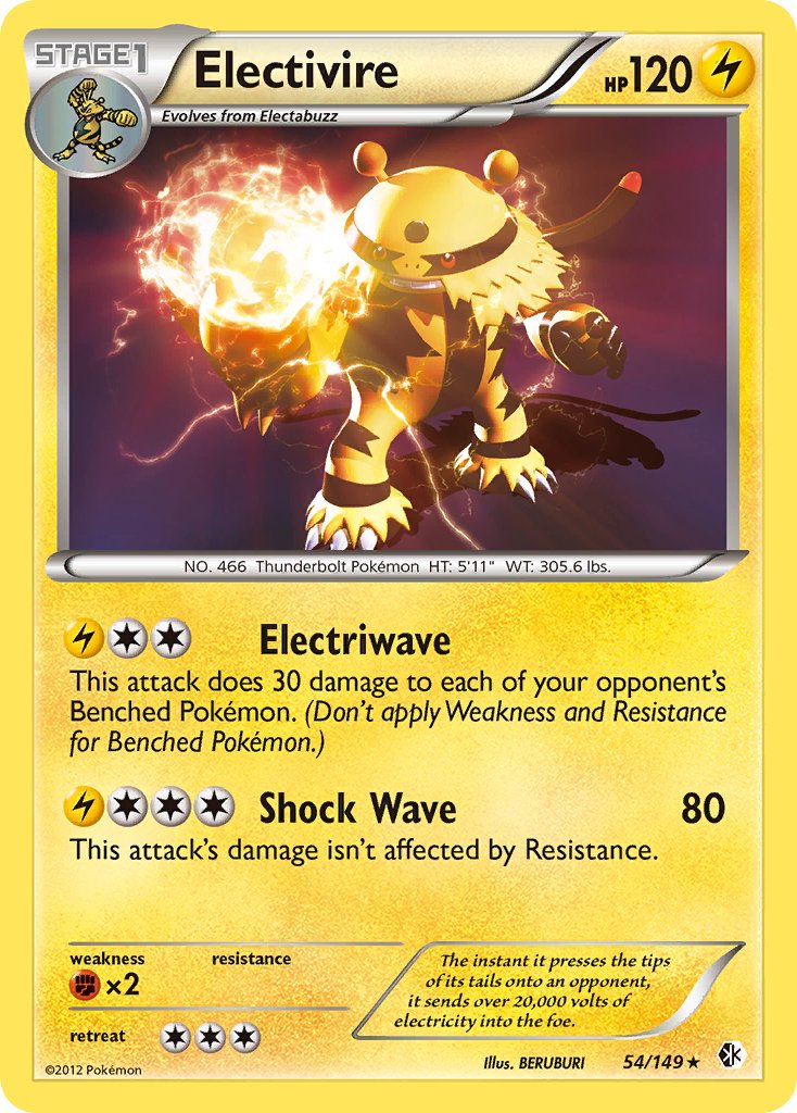 Electivire (54/149) (Theme Deck Exclusive) [Black & White: Boundaries Crossed] | Mindsight Gaming