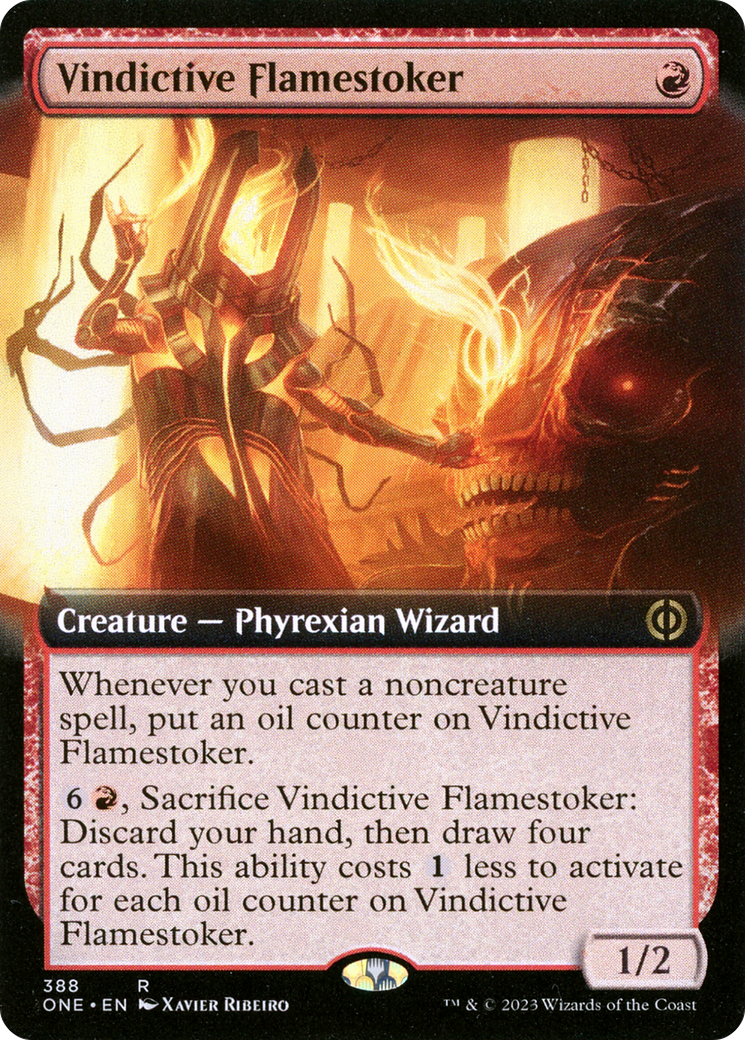 Vindictive Flamestoker (Extended Art) [Phyrexia: All Will Be One] | Mindsight Gaming