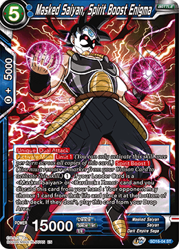 Masked Saiyan, Spirit Boost Enigma (Starter Deck - Darkness Reborn) (SD16-04) [Cross Spirits] | Mindsight Gaming