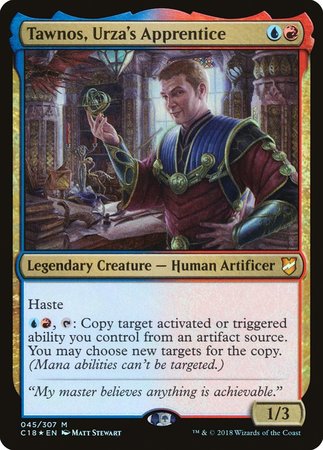 Tawnos, Urza's Apprentice [Commander 2018] | Mindsight Gaming