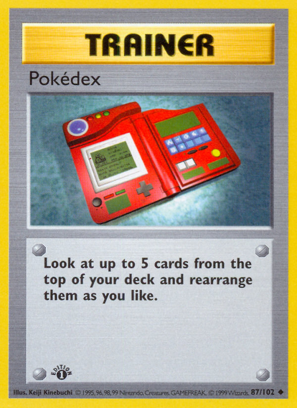 Pokedex (87/102) (Shadowless) [Base Set 1st Edition] | Mindsight Gaming