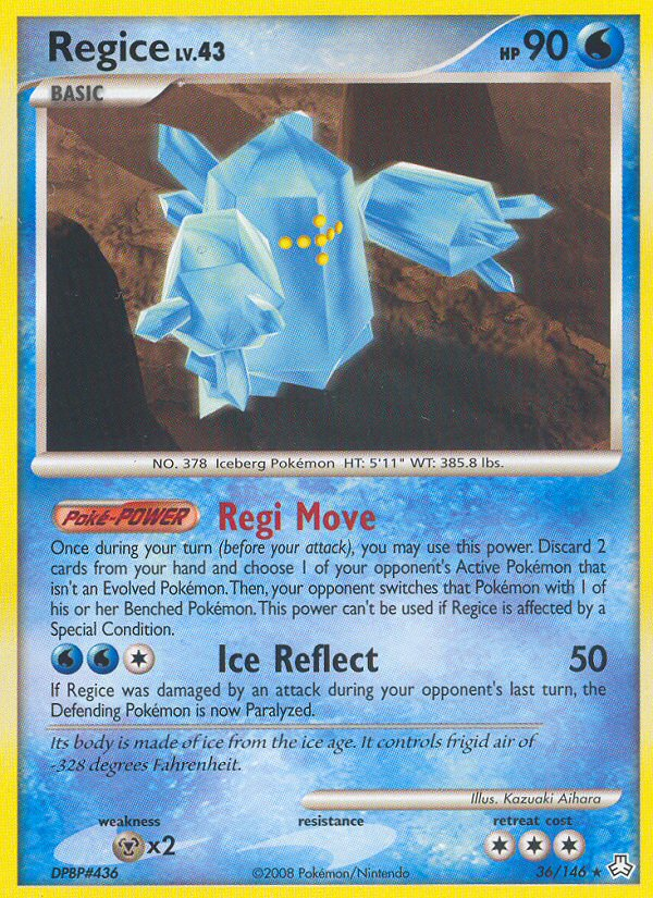 Regice (36/146) [Diamond & Pearl: Legends Awakened] | Mindsight Gaming