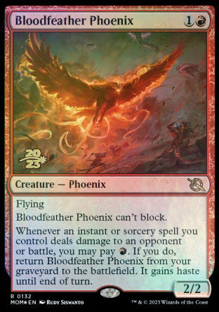 Bloodfeather Phoenix [March of the Machine Prerelease Promos] | Mindsight Gaming