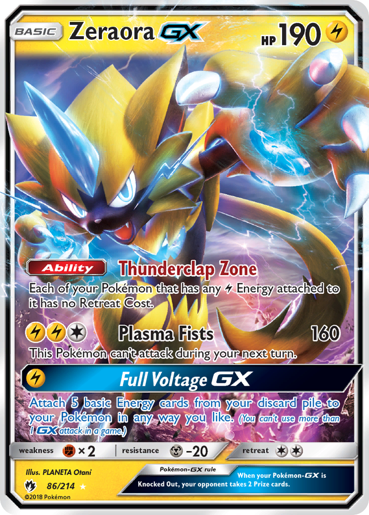 Zeraora GX (86/214) [Sun & Moon: Lost Thunder] | Mindsight Gaming