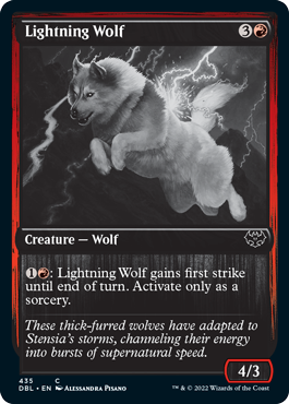 Lightning Wolf [Innistrad: Double Feature] | Mindsight Gaming