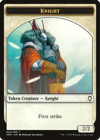 Knight Token [Commander Anthology Volume II Tokens] | Mindsight Gaming