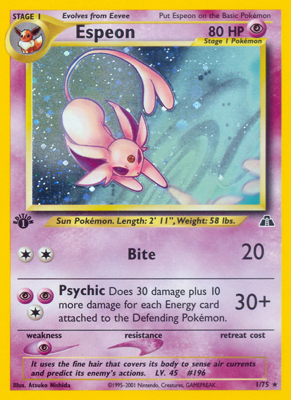 Espeon (1/75) [Neo Discovery 1st Edition] | Mindsight Gaming