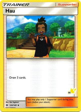 Hau (120/149) (Pikachu Stamp #33) [Battle Academy 2020] | Mindsight Gaming