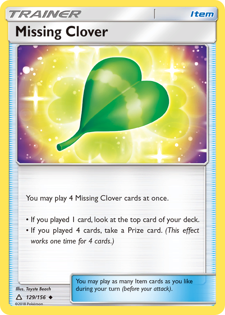 Missing Clover (129/156) [Sun & Moon: Ultra Prism] | Mindsight Gaming