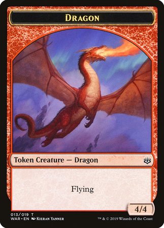 Dragon Token [War of the Spark Tokens] | Mindsight Gaming