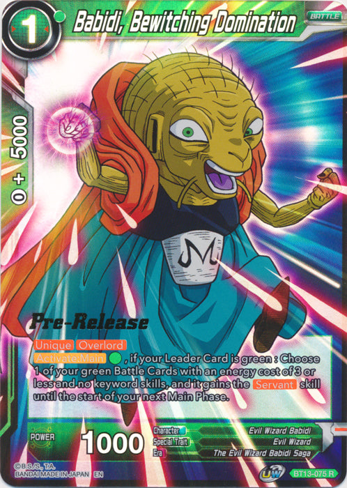 Babidi, Bewitching Domination (BT13-075) [Supreme Rivalry Prerelease Promos] | Mindsight Gaming