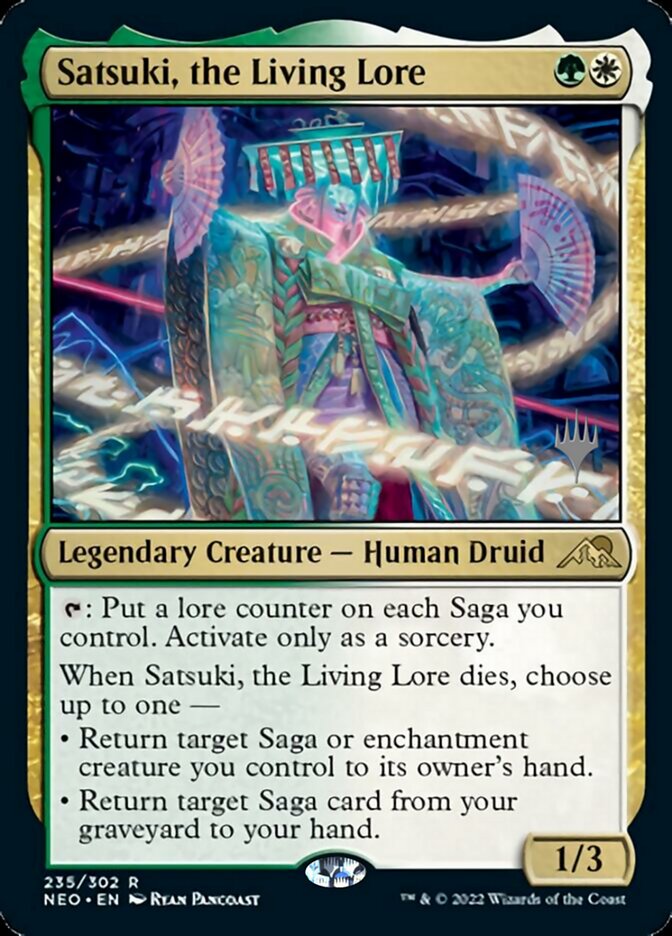 Satsuki, the Living Lore (Promo Pack) [Kamigawa: Neon Dynasty Promos] | Mindsight Gaming