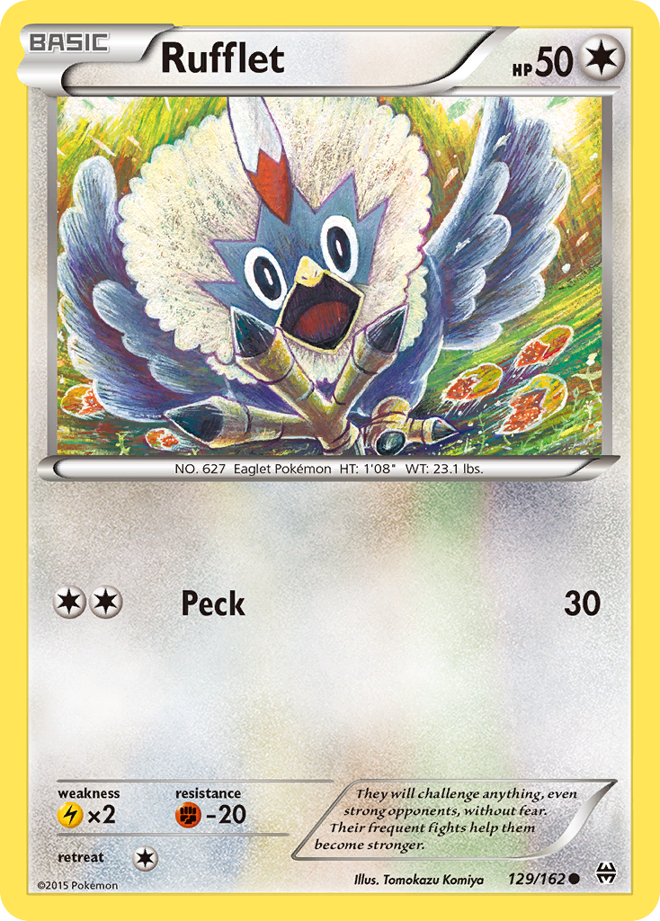 Rufflet (129/162) [XY: BREAKthrough] | Mindsight Gaming