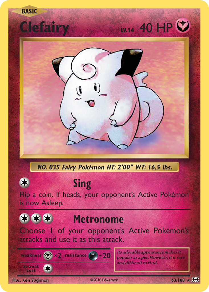 Clefairy (63/108) [XY: Evolutions] | Mindsight Gaming