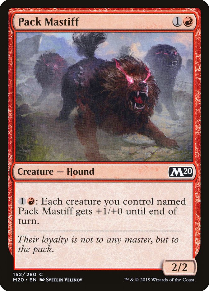 Pack Mastiff [Core Set 2020] | Mindsight Gaming