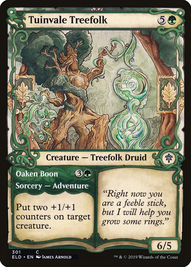 Tuinvale Treefolk // Oaken Boon (Showcase) [Throne of Eldraine] | Mindsight Gaming