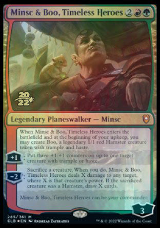 Minsc & Boo, Timeless Heroes [Commander Legends: Battle for Baldur's Gate Prerelease Promos] | Mindsight Gaming