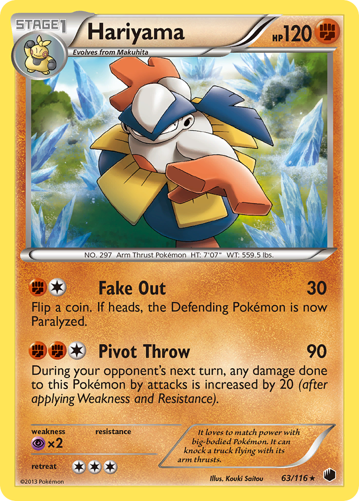 Hariyama (63/116) [Black & White: Plasma Freeze] | Mindsight Gaming