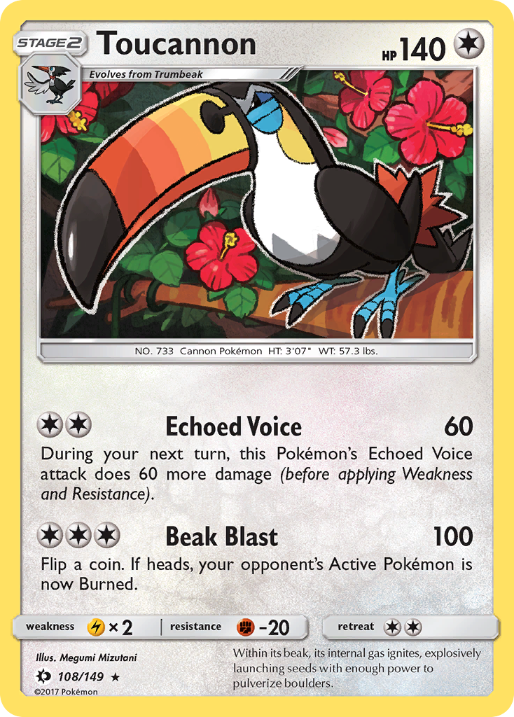 Toucannon (108/149) [Sun & Moon: Base Set] | Mindsight Gaming