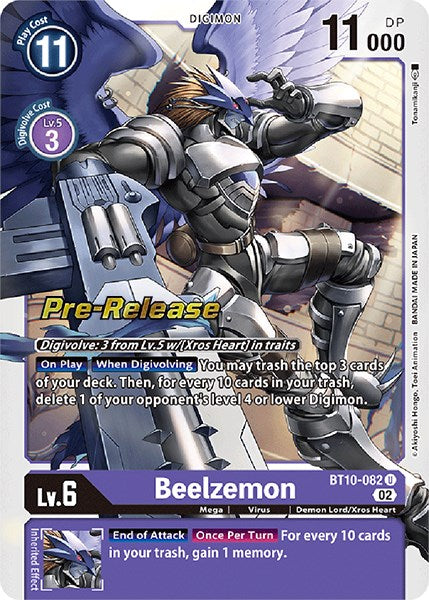 Beelzemon [BT10-082] [Xros Encounter Pre-Release Cards] | Mindsight Gaming