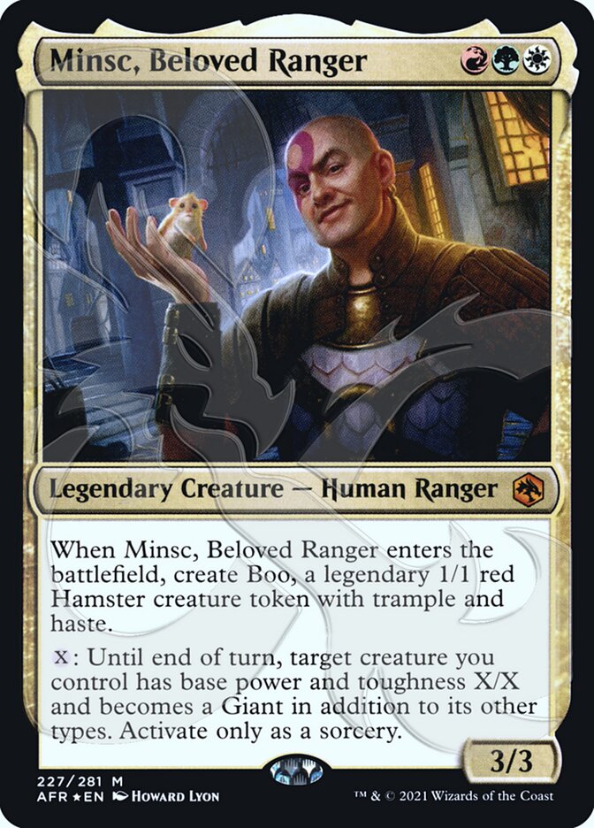 Minsc, Beloved Ranger (Ampersand Promo) [Dungeons & Dragons: Adventures in the Forgotten Realms Promos] | Mindsight Gaming