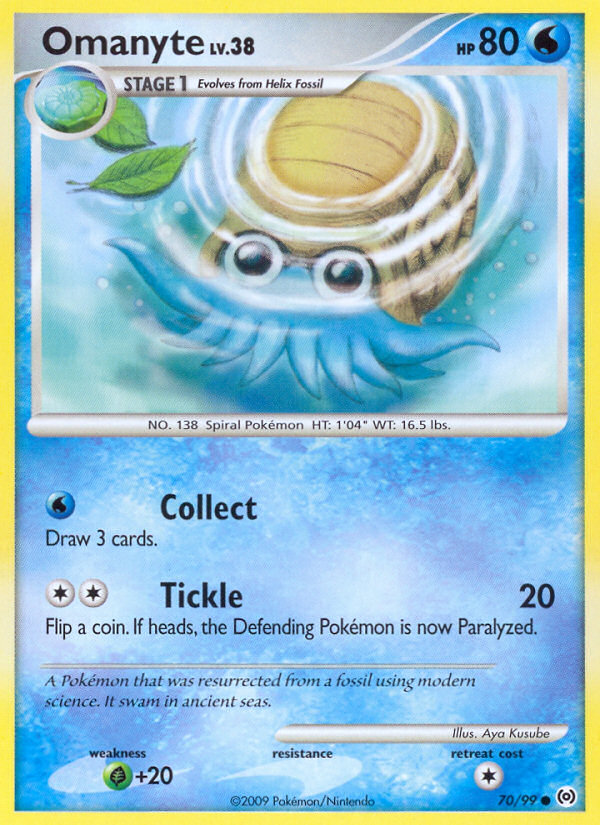 Omanyte (70/99) [Platinum: Arceus] | Mindsight Gaming