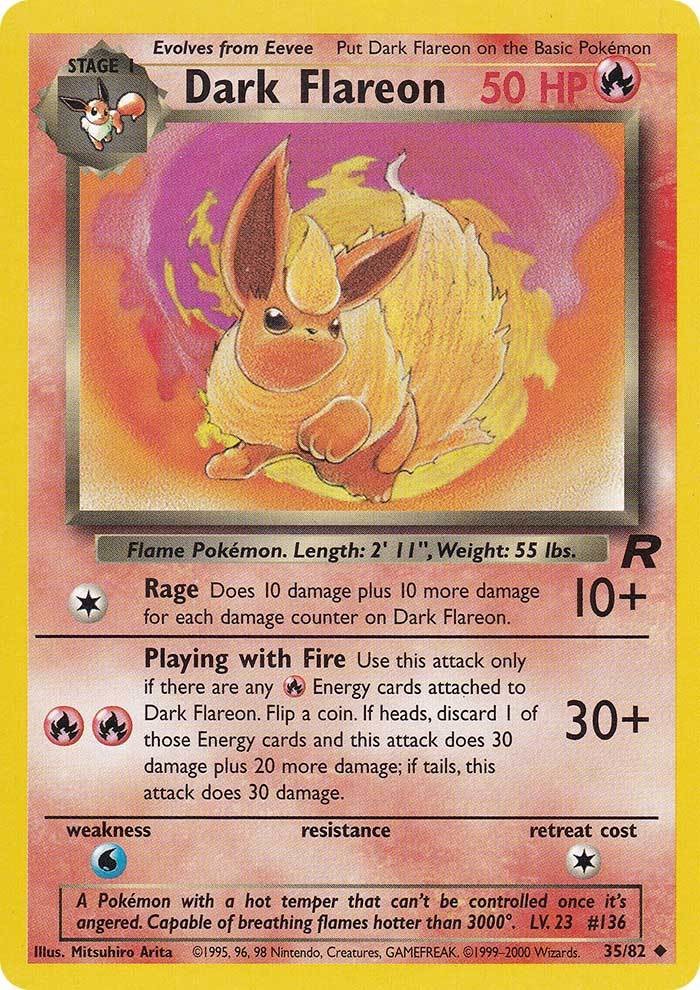 Dark Flareon (35/82) [Team Rocket Unlimited] | Mindsight Gaming