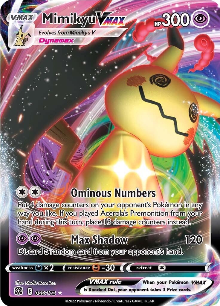 Mimikyu VMAX (069/172) [Sword & Shield: Brilliant Stars] | Mindsight Gaming