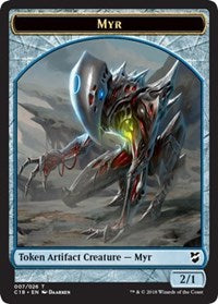 Myr (007) // Construct (020) Double-sided Token [Commander 2018 Tokens] | Mindsight Gaming