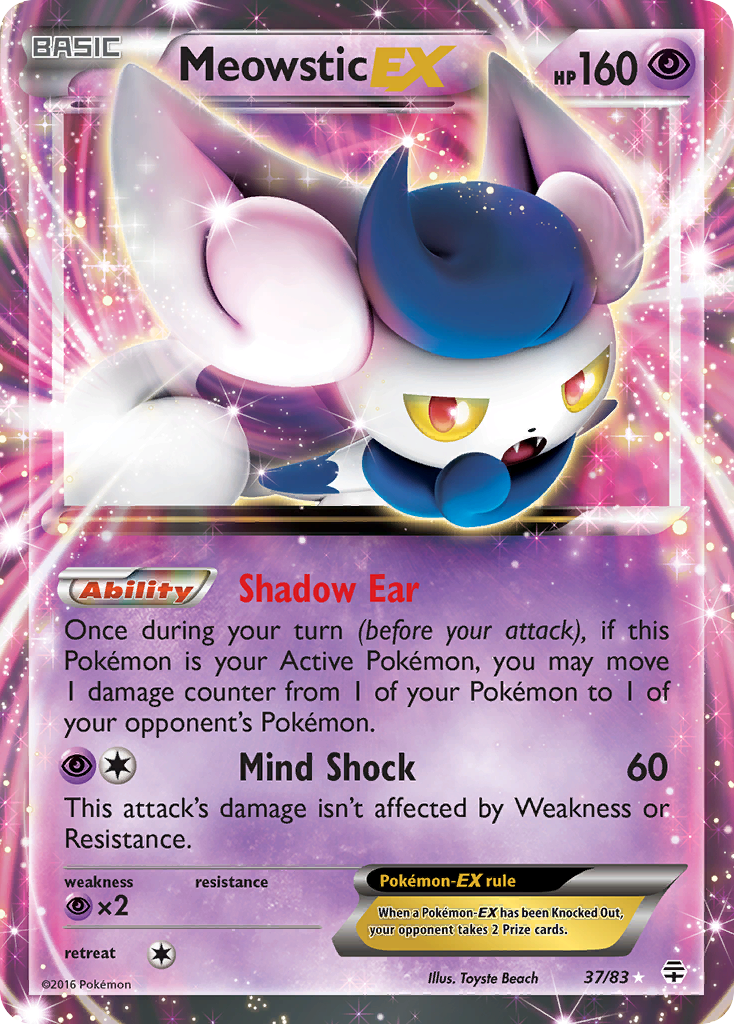 Meowstic EX (37/83) [XY: Generations] | Mindsight Gaming