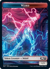 Weird // Zombie Double-sided Token [Core Set 2021 Tokens] | Mindsight Gaming