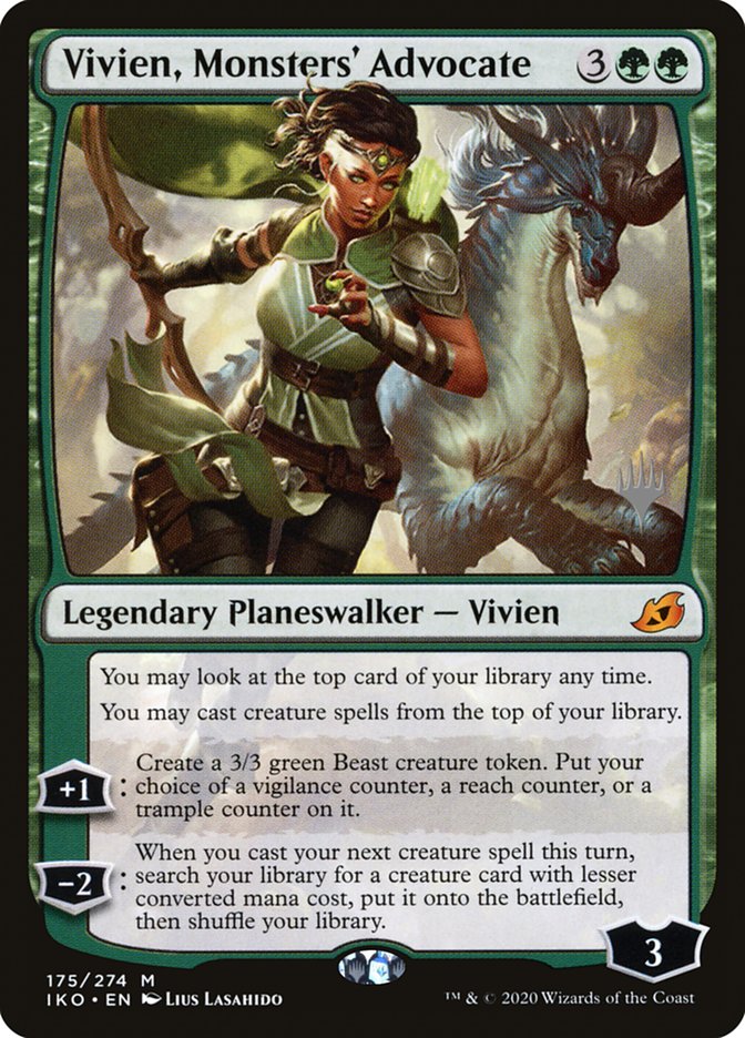 Vivien, Monsters' Advocate (Promo Pack) [Ikoria: Lair of Behemoths Promos] | Mindsight Gaming