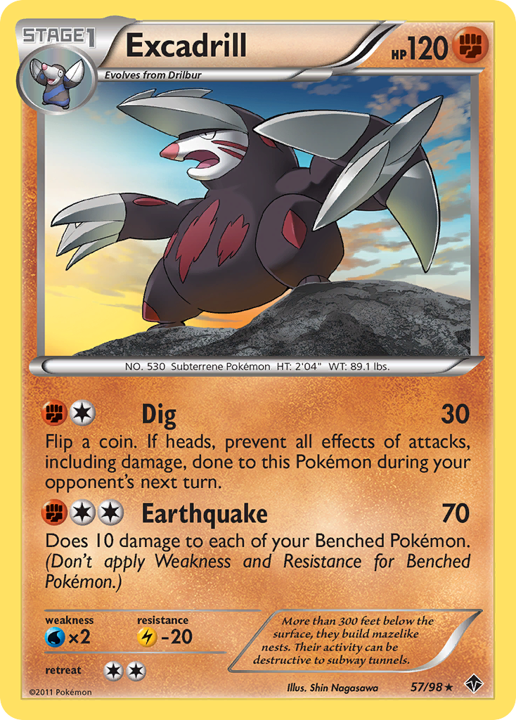 Excadrill (57/98) [Black & White: Emerging Powers] | Mindsight Gaming