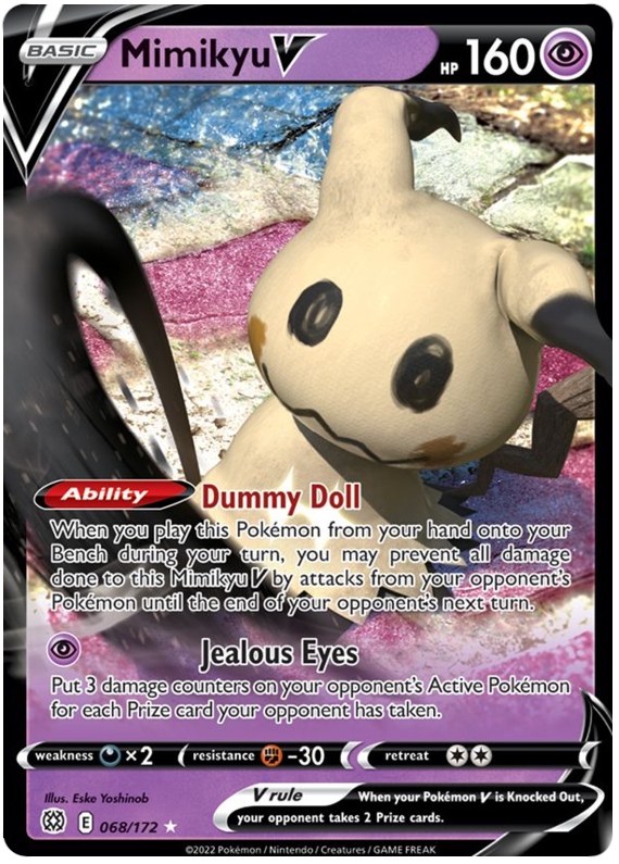 Mimikyu V (068/172) [Sword & Shield: Brilliant Stars] | Mindsight Gaming