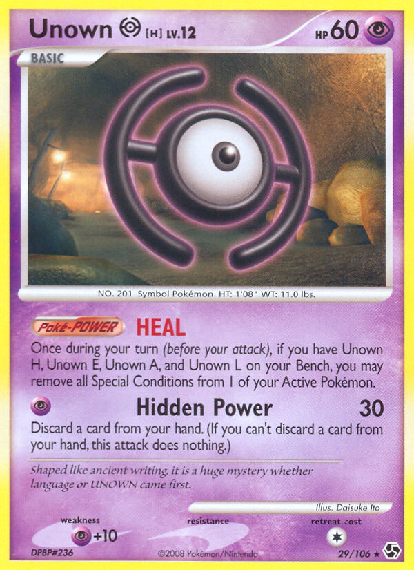 Unown H (29/106) [Diamond & Pearl: Great Encounters] | Mindsight Gaming