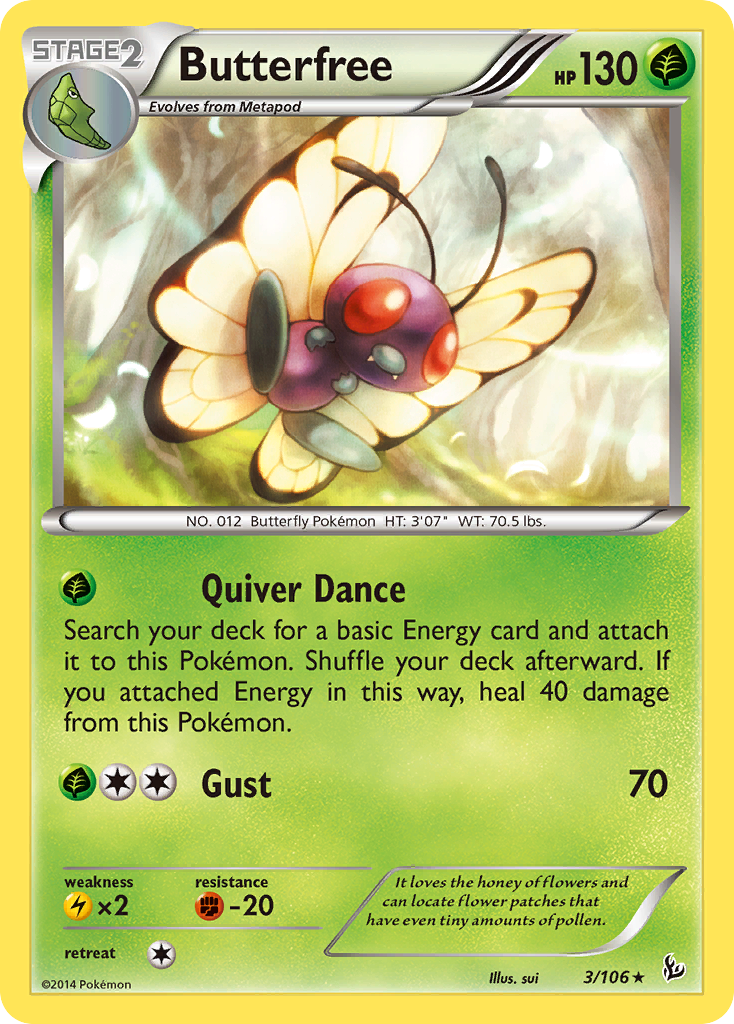 Butterfree (3/106) [XY: Flashfire] | Mindsight Gaming